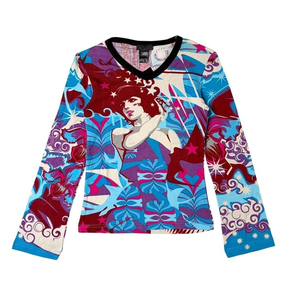 deadstock Custo Barcelona rare portrait graphic long sleeve